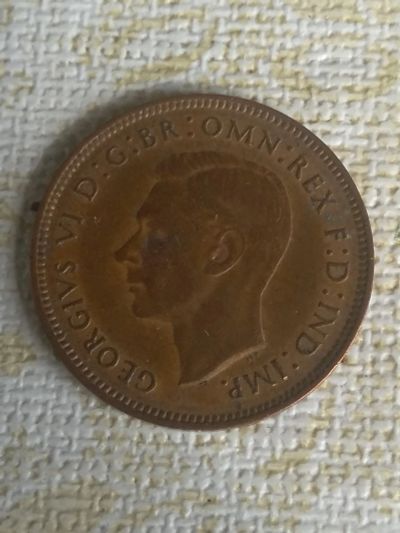Лот: 18849525. Фото: 1. Великобритания 1\4 пенни 1943. Великобритания и острова