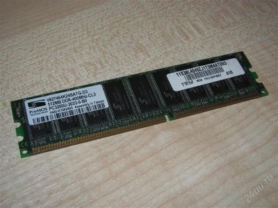 Лот: 2496950. Фото: 1. Память ProMOS DDR PC3200 512MB. Оперативная память