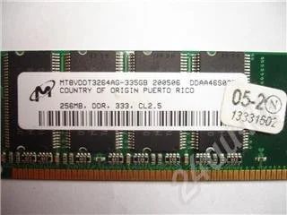 Лот: 333329. Фото: 1. Опера DDR 333 на 256мб. Оперативная память