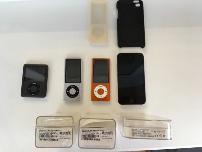Лот: 11665955. Фото: 1. ipod nano(3 шт, разные поколения... Плееры