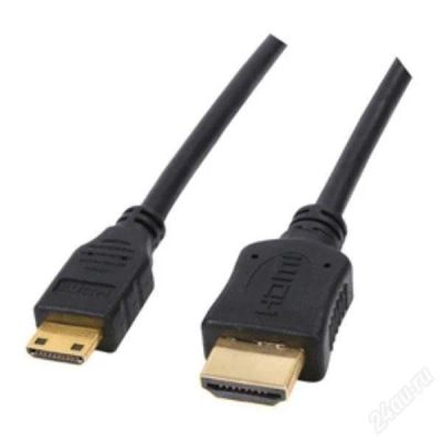 Лот: 3004918. Фото: 1. Кабель HDMI-miniHDMI 0,6M позолоченный... Шлейфы, кабели, переходники