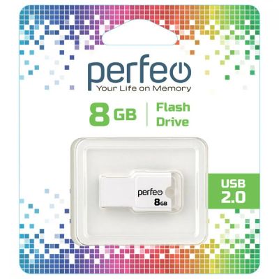 Лот: 24948895. Фото: 1. Флеш-накопитель USB2.0 8Gb Perfeo... USB-флеш карты