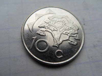 Лот: 9994810. Фото: 1. Намибия 10 центов 2009. Африка