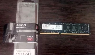 Лот: 14622595. Фото: 1. Новая AMD DDR3 1333MHz 4Gb R334G1339U1S-U... Оперативная память
