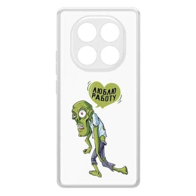 Лот: 25086301. Фото: 1. Чехол Krutoff Clear Case "Люблю... Чехлы, бамперы