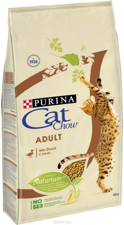 Лот: 10990853. Фото: 1. Cat Chow "Adult" Кэт Чау эдалт... Корма