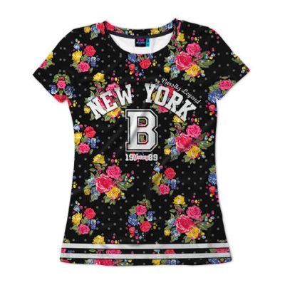 Лот: 10652438. Фото: 1. Женская футболка 3D "NEW YORK... Футболки, топы и майки