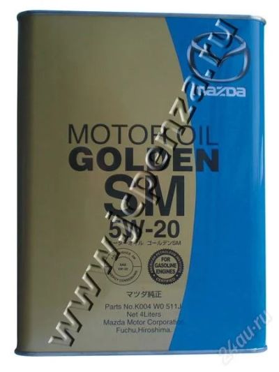 Лот: 2111656. Фото: 1. MAZDA GOLDEN SM SAE 5W20 (4л... Масла, жидкости