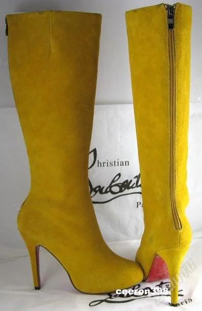 Лот: 86254. Фото: 1. Christian Louboutin сапоги из... Сапоги