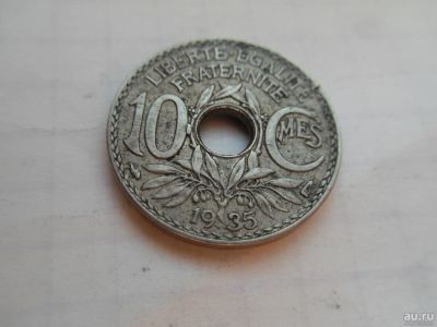 Лот: 8661759. Фото: 1. Франция 10 сантимов 1935. Европа