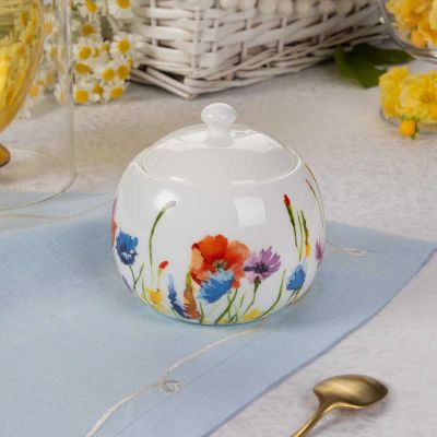 Лот: 25003569. Фото: 1. Сахарница Zapel Fleurs des champs. Предметы сервировки
