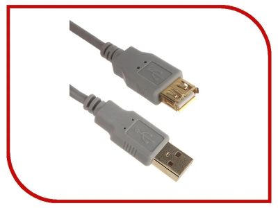 Лот: 10115420. Фото: 1. Кабель USB 2.0 AM/AF 3м Aopen... Шлейфы, кабели, переходники
