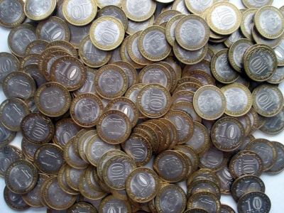 Лот: 11209701. Фото: 1. 10 рублей Биметалл 50 шт + ГВС... Россия после 1991 года