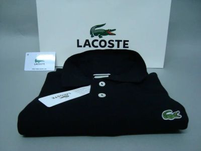 Лот: 4762153. Фото: 1. Футболка Поло Lacoste черная(black... Футболки, поло