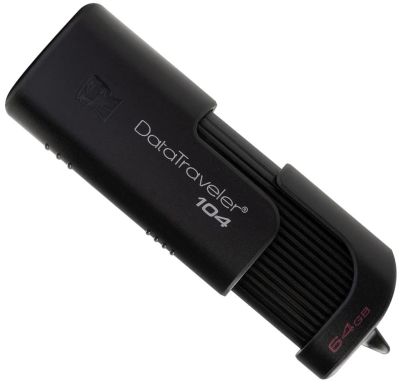 Лот: 15092507. Фото: 1. Флешка USB 2.0 64Gb Kingston DT104... USB-флеш карты