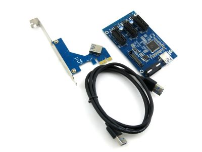 Лот: 17329782. Фото: 1. Расширитель разветвитель PCI-E... Шлейфы, кабели, переходники