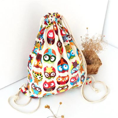 Лот: 8083106. Фото: 1. Рюкзачок с совами, яркий, классный... Рюкзаки