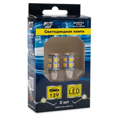 Лот: 20584536. Фото: 1. S022A T15/жёлтый/(BA15S) 13SMD... Оптика и освещение