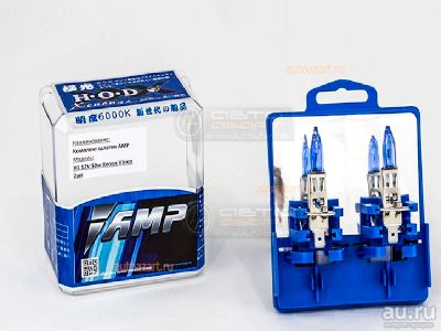 Лот: 10254185. Фото: 1. Галоген AMP H1 12V 50w Xenon Vision... Оптика и освещение