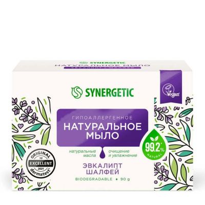 Лот: 24845273. Фото: 1. Мыло Synergetic, Эвкалипт и шалфей... Уход за телом