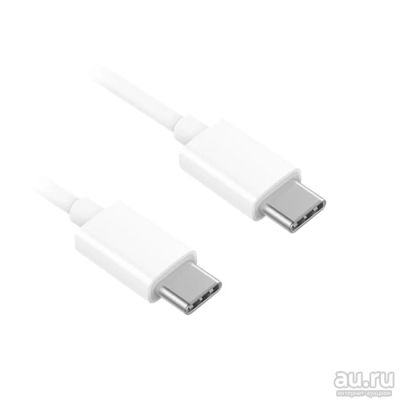 Лот: 16168646. Фото: 1. USB кабель Type-C - Type-C белый... Дата-кабели, переходники