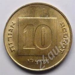 Лот: 199362. Фото: 1. Израиль. 10 агорот 1987г. (4). Ближний восток