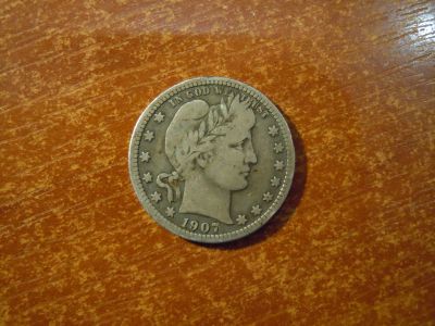 Лот: 25778384. Фото: 1. 1/4 доллара 1907г США, 6,05гр... Америка