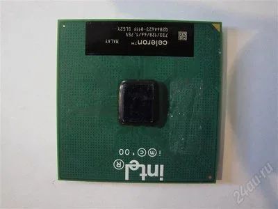 Лот: 702007. Фото: 1. INTEL CELERON 733/128/66 1.75V... Процессоры