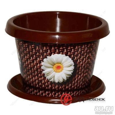 Лот: 12783658. Фото: 1. Кашпо 8,0л Плетенка с/п (10) 30801... Другое (хозтовары)