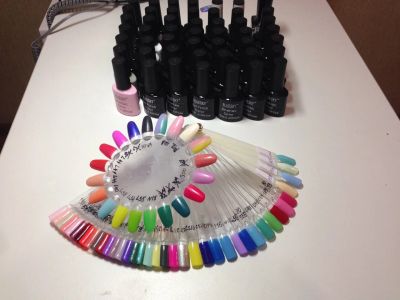 Лот: 4976974. Фото: 1. Набор гель-лаков Shellac BlueSky... Лак для ногтей