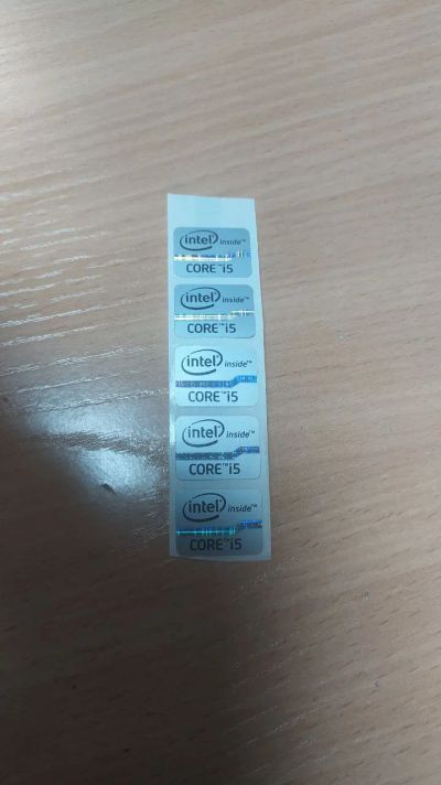 Лот: 23282462. Фото: 1. Наклейка "Intel Core i5" новая... Другое (канцелярские и офисные товары)
