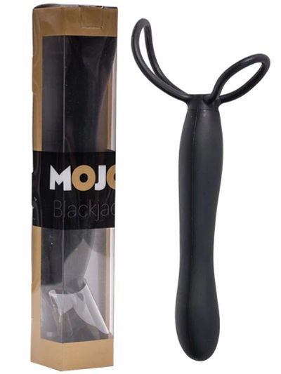 Лот: 22068752. Фото: 1. Насадка-фаллоимитатор Mojo Black... Игрушки