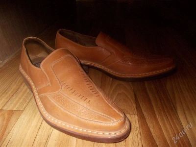 Лот: 2826629. Фото: 1. Туфли кожаные цвета дерева 41р... Туфли