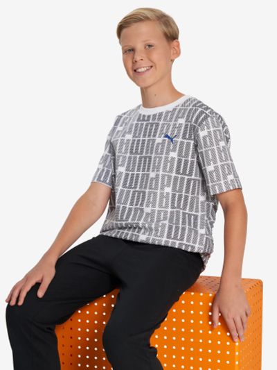 Лот: 25620517. Фото: 1. Футболка для мальчиков PUMA Logo... Другое (спортивная одежда)