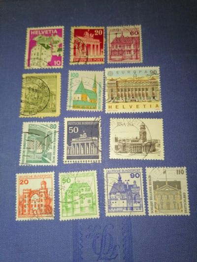 Лот: 24933113. Фото: 1. Архитектура. Набор иностранных... Марки