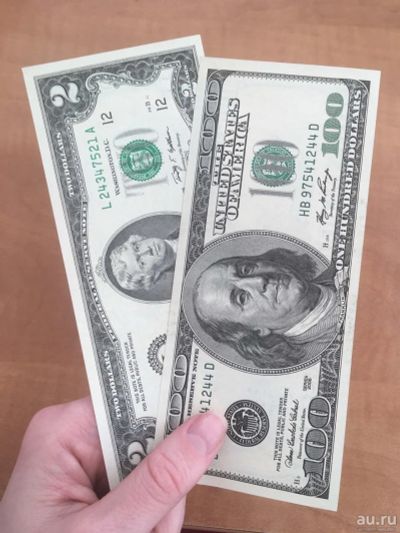 Лот: 13638684. Фото: 1. 2$ два доллара США. В коллекцию... Америка