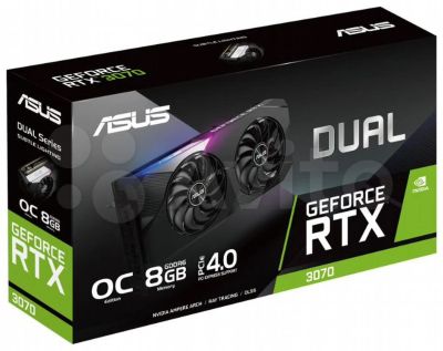 Лот: 17474381. Фото: 1. Asus GeForce RTX 3070 8192Mb GDDR6... Видеокарты
