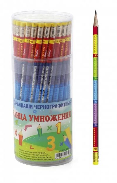 Лот: 20327530. Фото: 1. Карандаш ч/гр. Hatber HB таблица... Ручки, карандаши, маркеры