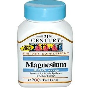 Лот: 12773252. Фото: 1. Магний (Magnesium) 250мг, 110таб... Спортивное питание, витамины
