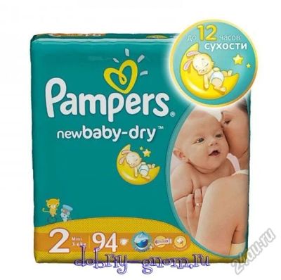 Лот: 5711111. Фото: 1. Подгузники Pampers New Baby Dry... Детская гигиена