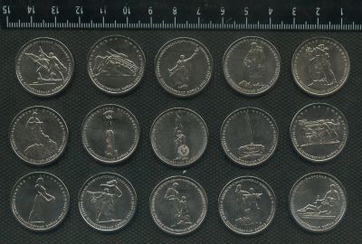 Лот: 18884148. Фото: 1. подборка 5 рублей 2014 года 70... Россия после 1991 года