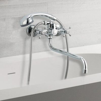 Лот: 24119002. Фото: 1. Смеситель для ванны, Frud, с кран-буксой... Смесители