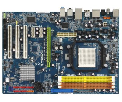 Лот: 8722819. Фото: 1. Asrock K10N78hSLI-GLAN am2 am2... Материнские платы