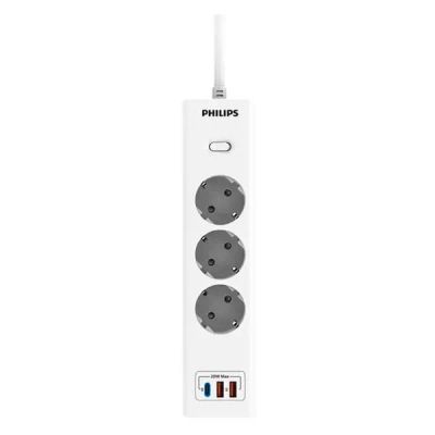 Лот: 24584959. Фото: 1. Сетевой фильтр Philips 3 розетки... Удлинители, тройники, сетевые фильтры