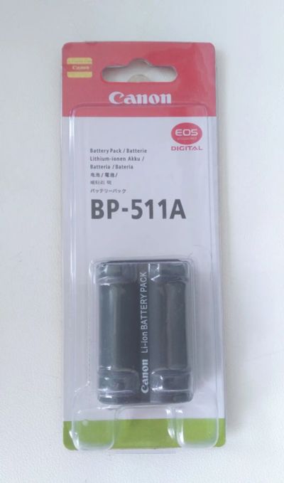 Лот: 23446769. Фото: 1. Аккумулятор Canon BP-511А Оригинал... Аккумуляторы, зарядные