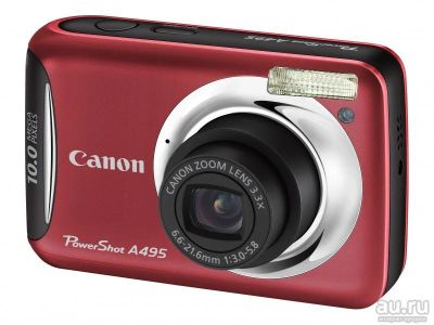 Лот: 10105106. Фото: 1. Canon PowerShot A495 red. Цифровые компактные