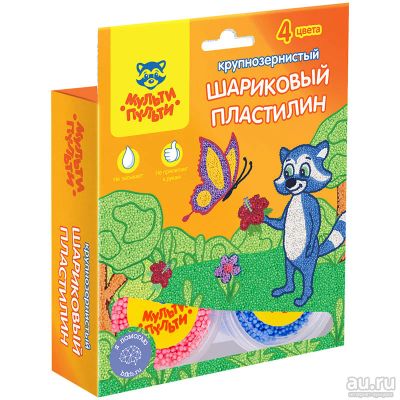 Лот: 15676795. Фото: 1. Пластилин шариковый Мульти-Пульти... Для лепки