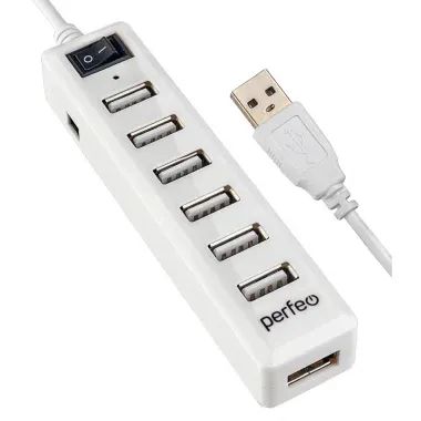 Лот: 19931102. Фото: 1. Хаб USB Perfeo 7 Port, (PF-H034... USB хабы