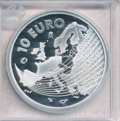 Лот: 6651616. Фото: 1. Испания 10 евро 2004 Расширение... Европа