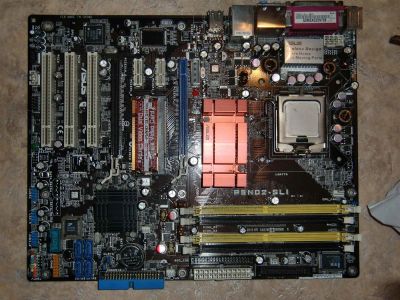 Лот: 3267244. Фото: 1. Материнская плата ASUS P5ND2-SLI. Материнские платы